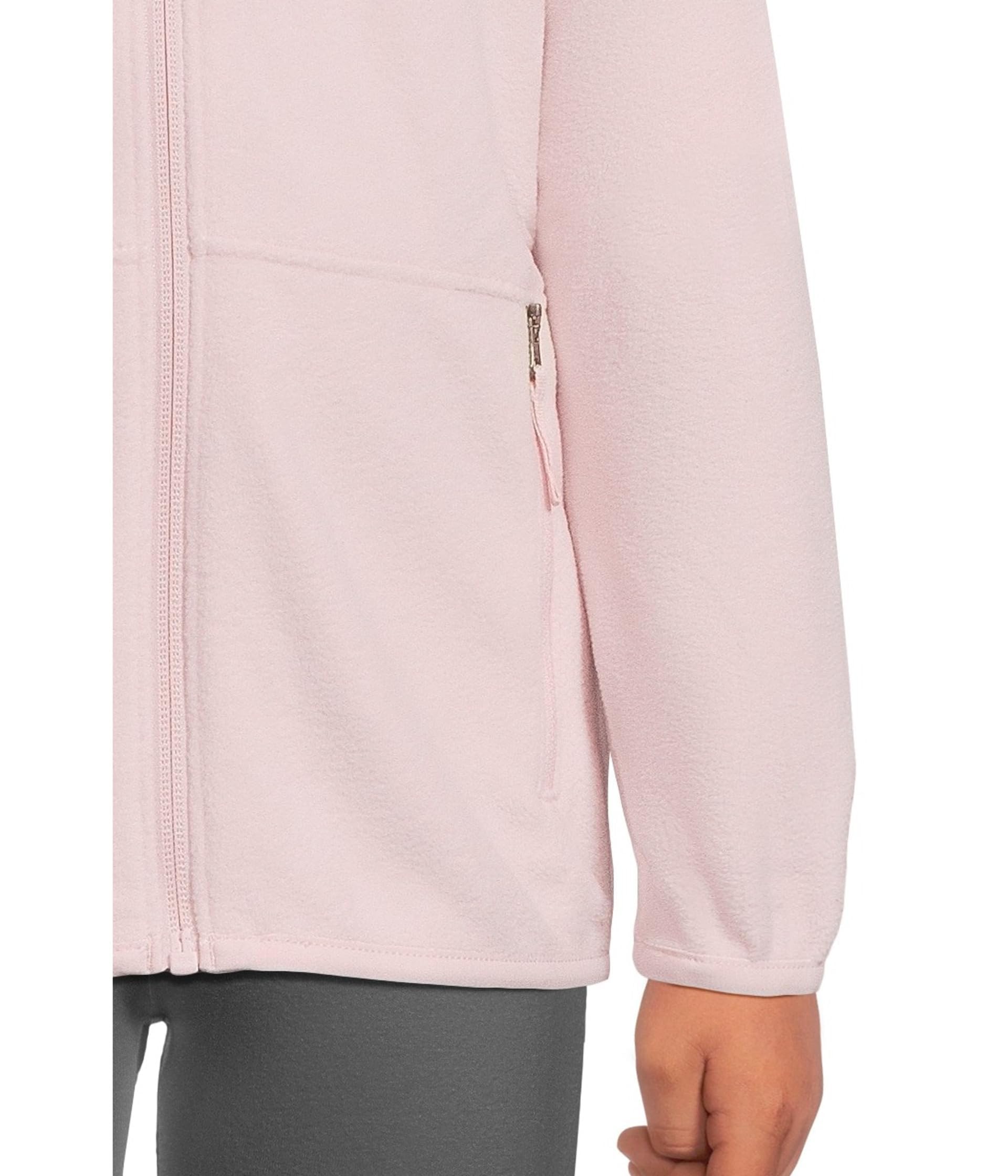 The North Face Kids Glacier hood detail emphasizes three-piece hood for added warmth.