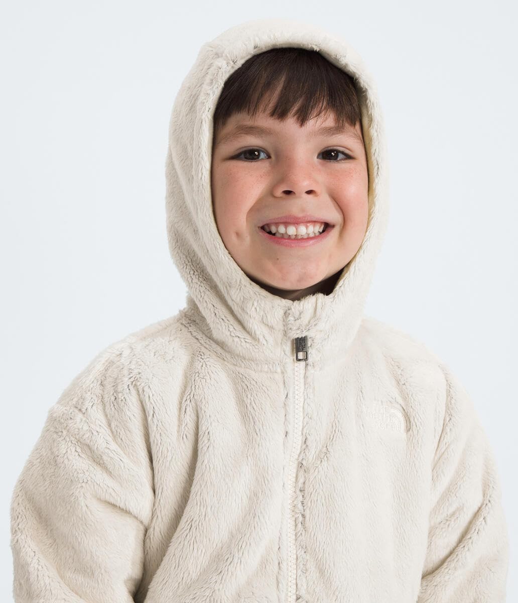 The North Face Osito hoodie attached hood image demonstrates extra warmth during windy walks