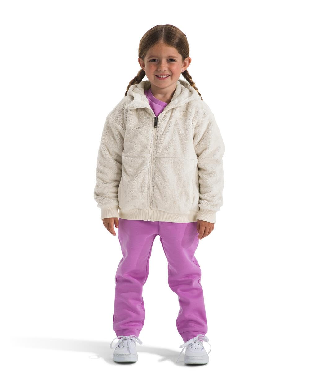 The North Face Kids Osito full zip hoodie ribbed cuffs and hem provide secure movement