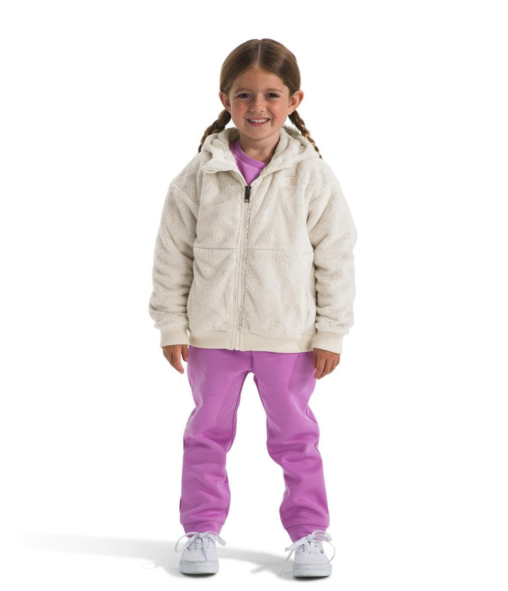 The North Face Kids Osito full zip hoodie ribbed cuffs and hem provide secure movement