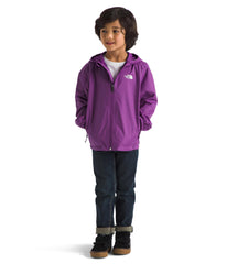 Water-bead test on The North Face Zipline Rain Jacket demonstrating DWR performance