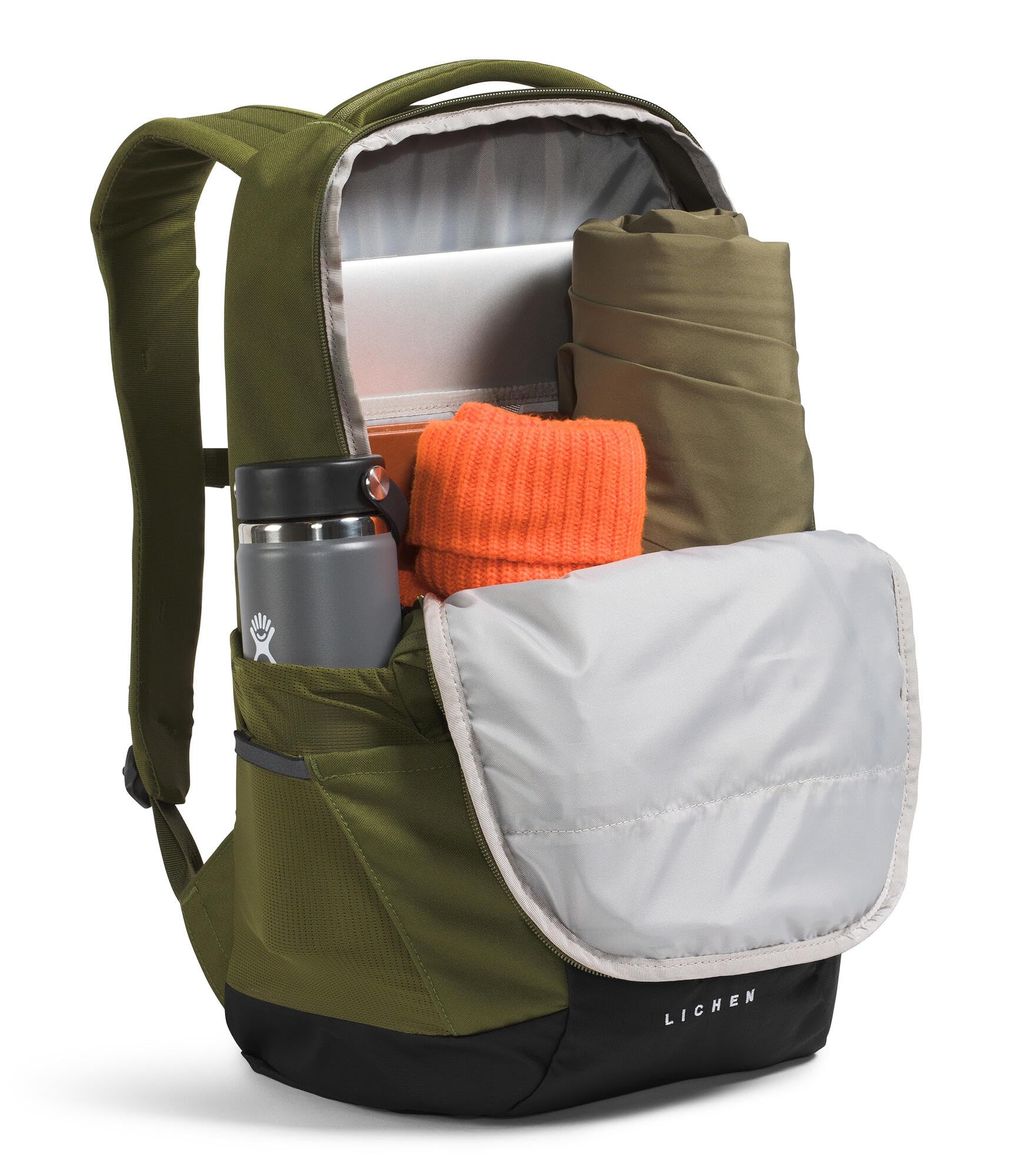 The North Face Lichen Daypack center-front pouch provides quick access to essentials.