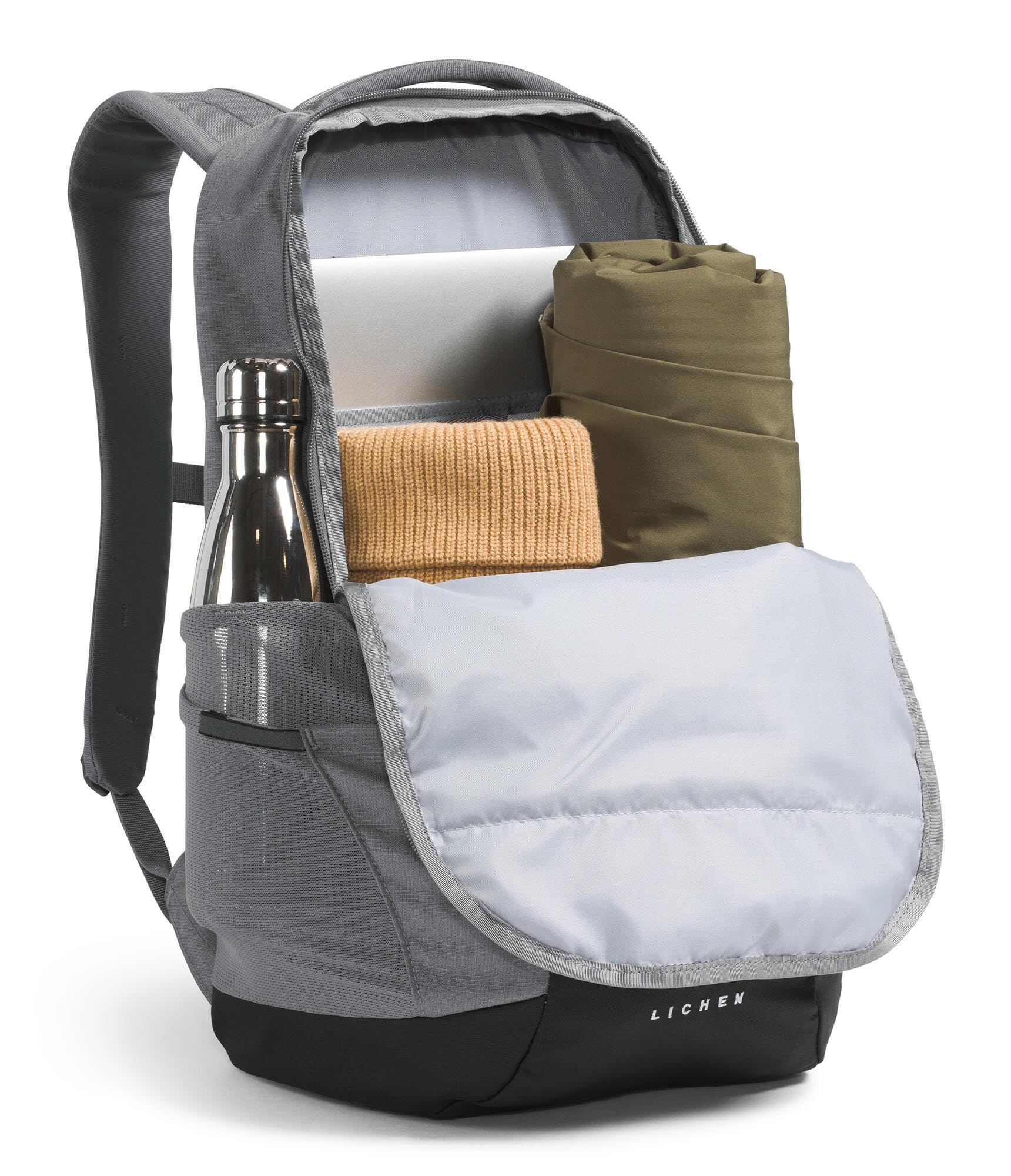 The North Face Lichen Daypack features reflective details for visibility in low light.