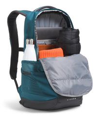 The North Face Lichen Daypack showing reflective details for better visibility.