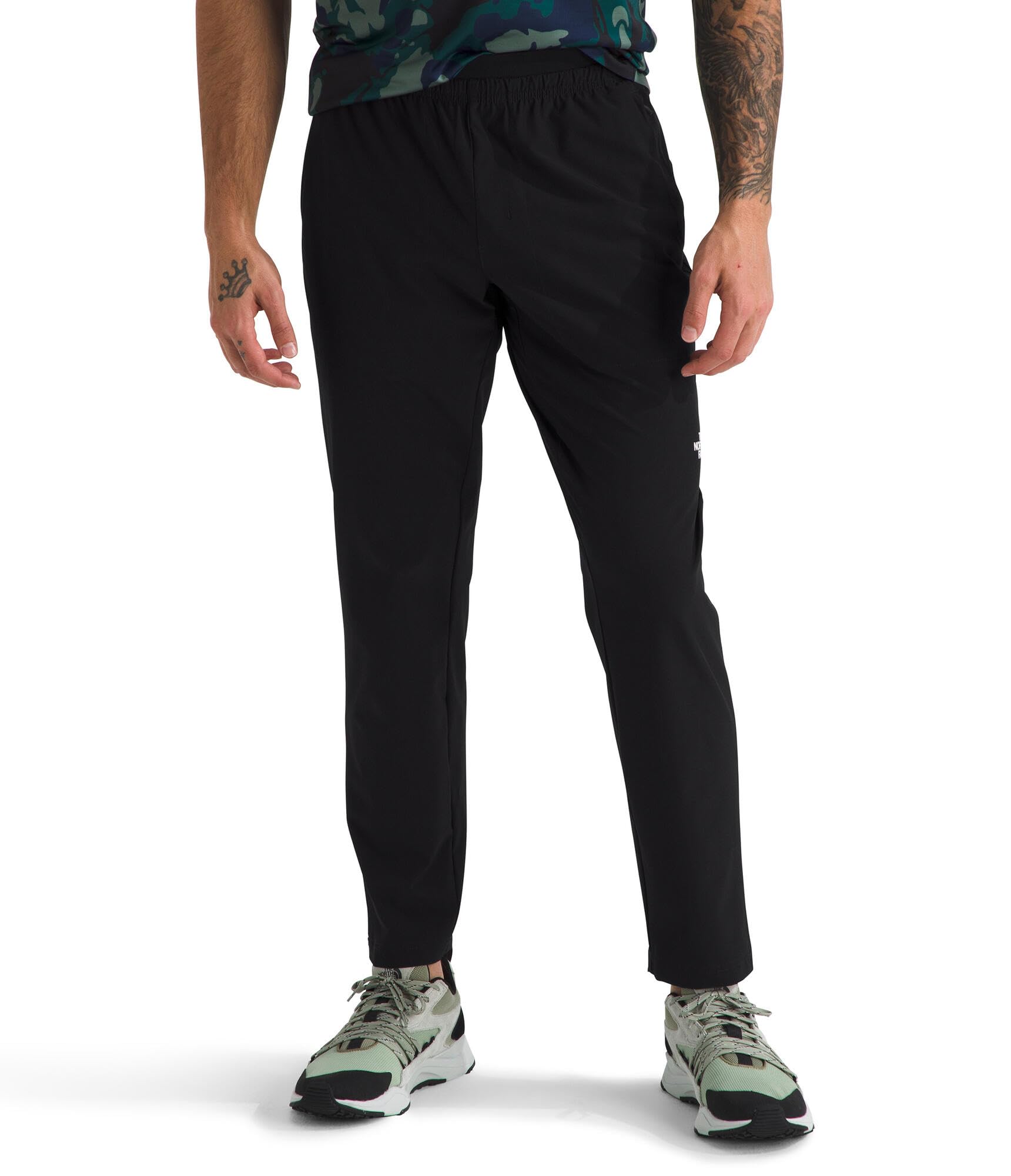The North Face men's 24/7 woven jogger front view shows durable fabric for daily wear.
