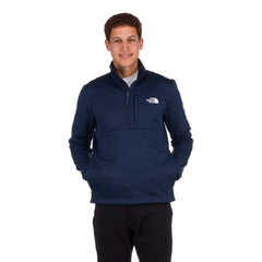 The North Face Astro Ridge ¼ Zip Summit Navy front view showing relaxed standard fit.