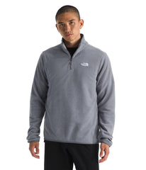 The North Face Men's Glacier Fleece Quarter Zip jacket front view offering versatile warmth