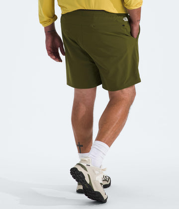 The North Face Wander Short 2.0 zippered pocket detail secures items.