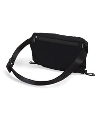 The North Face Never Stop Lumbar side view shows internal organization and secure storage.