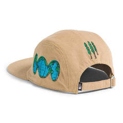The North Face Norm Camp Hat adjustable strap with silver buckle for secure fit.