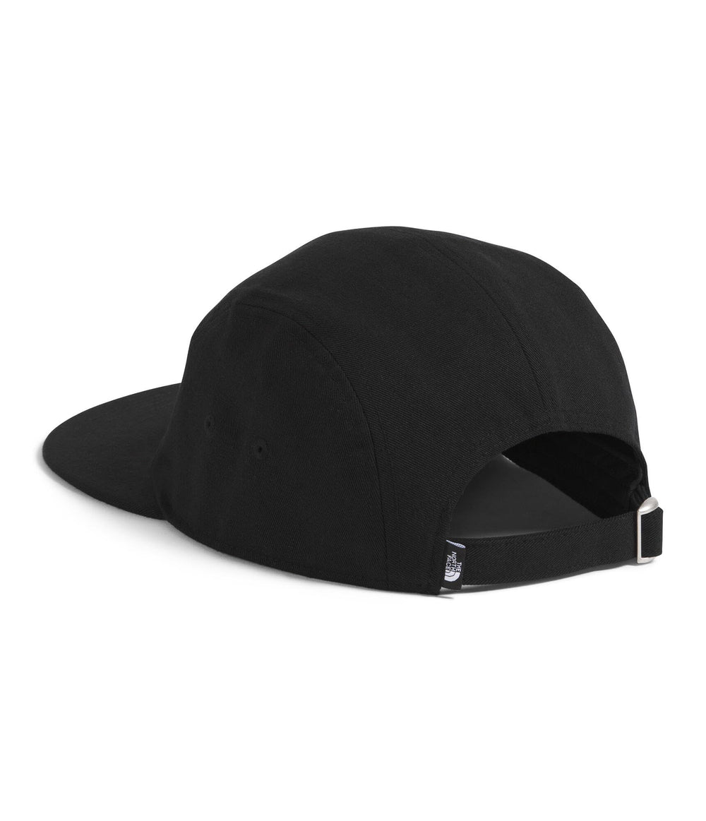 The North Face Norm Camp Hat back strap buckle for a secure, adjustable fit during hikes.