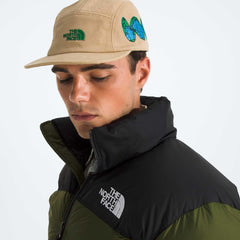 The North Face Norm Camp Hat in khaki stone graphics for versatile styling.