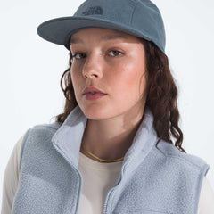 The North Face Norm Camp Hat worn outdoors, lightweight recycled blend for all-day comfort.
