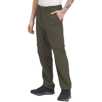 The North Face Paramount Convertible Pant DWR finish close-up shows moisture-shedding protection and durability.