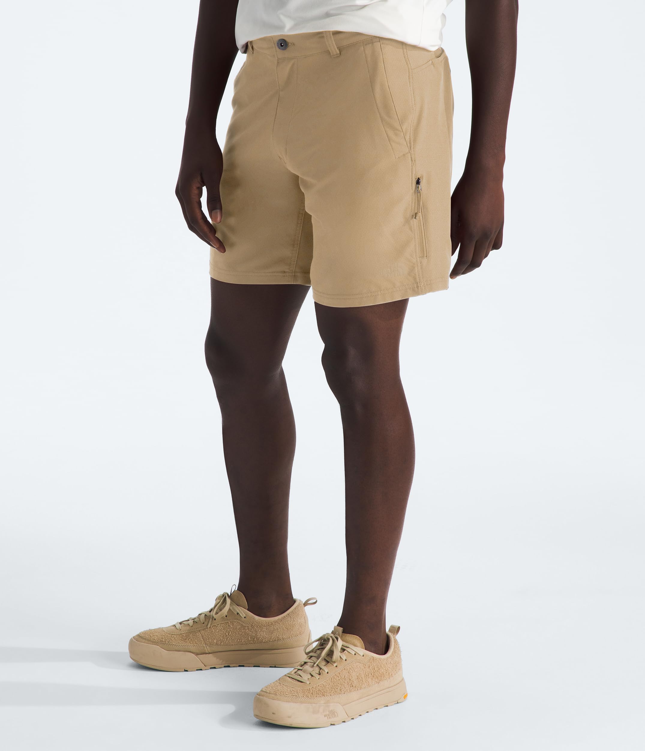 Waistband detail shows secure fit during runs and hikes.