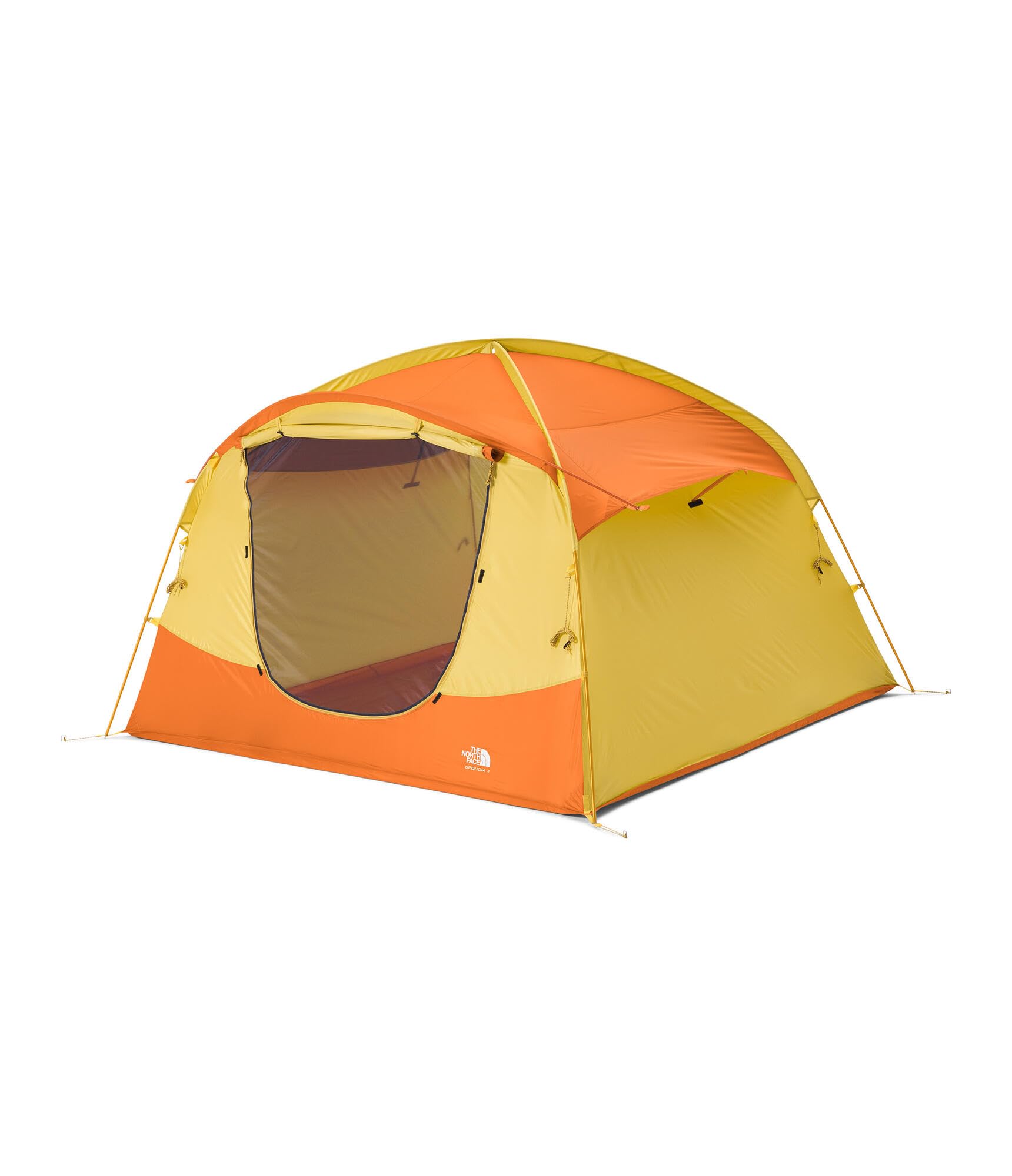 The North Face Sequoia 4 setup on-site highlighting easy assembly for group trips.