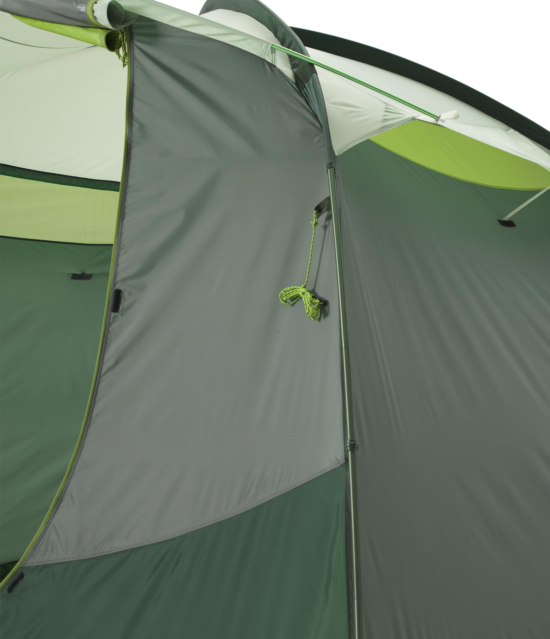 The North Face Sequoia 6 tent pre-bent poles maximize interior space.