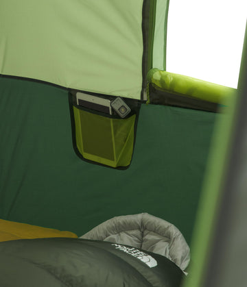 The North Face Sequoia 6 tent rear escape hatch offers quick egress.