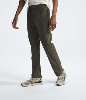 The North Face Sprag pant side pocket detail with five-pocket utility for travel