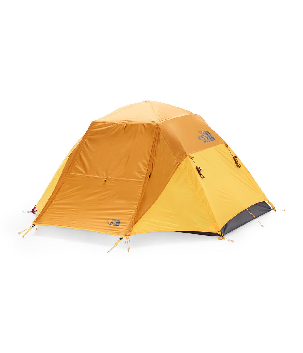 The North Face StormBreak 2 with side doors open for easy access and dual vestibules.
