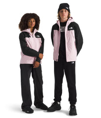 The North Face Teen Antora Triclimate front view shows Pale Blossom styling and all-season protection for commutes.
