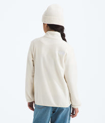The North Face Teen Glacier pullover stand collar offers a polished, adventure-ready look.