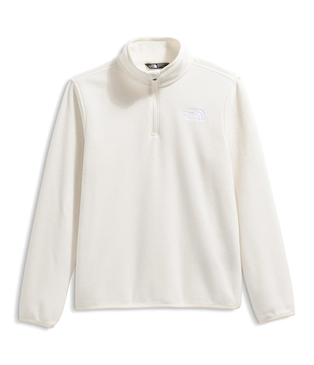 The North Face Teen Glacier 1/4 Zip Pullover white-dune colorway for everyday wear