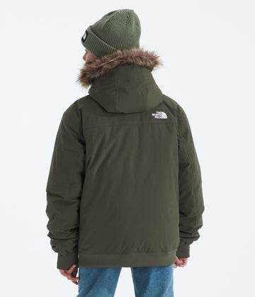 The North Face Teen McMurdo waterproof shell shows rain-ready DryVent protection