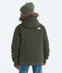The North Face Teen McMurdo waterproof shell shows rain-ready DryVent protection