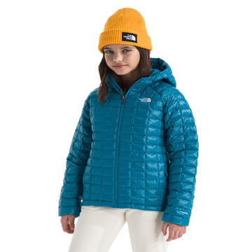 The North Face Teen Thermoball Hooded Jacket secure zip pockets, convenient on-the-go storage.