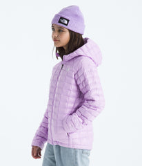 The North Face Teen Thermoball Jacket back view highlights weather-ready protection for chilly commutes.