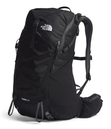 Terra 40 back panel and shoulder straps provide comfort on trails.