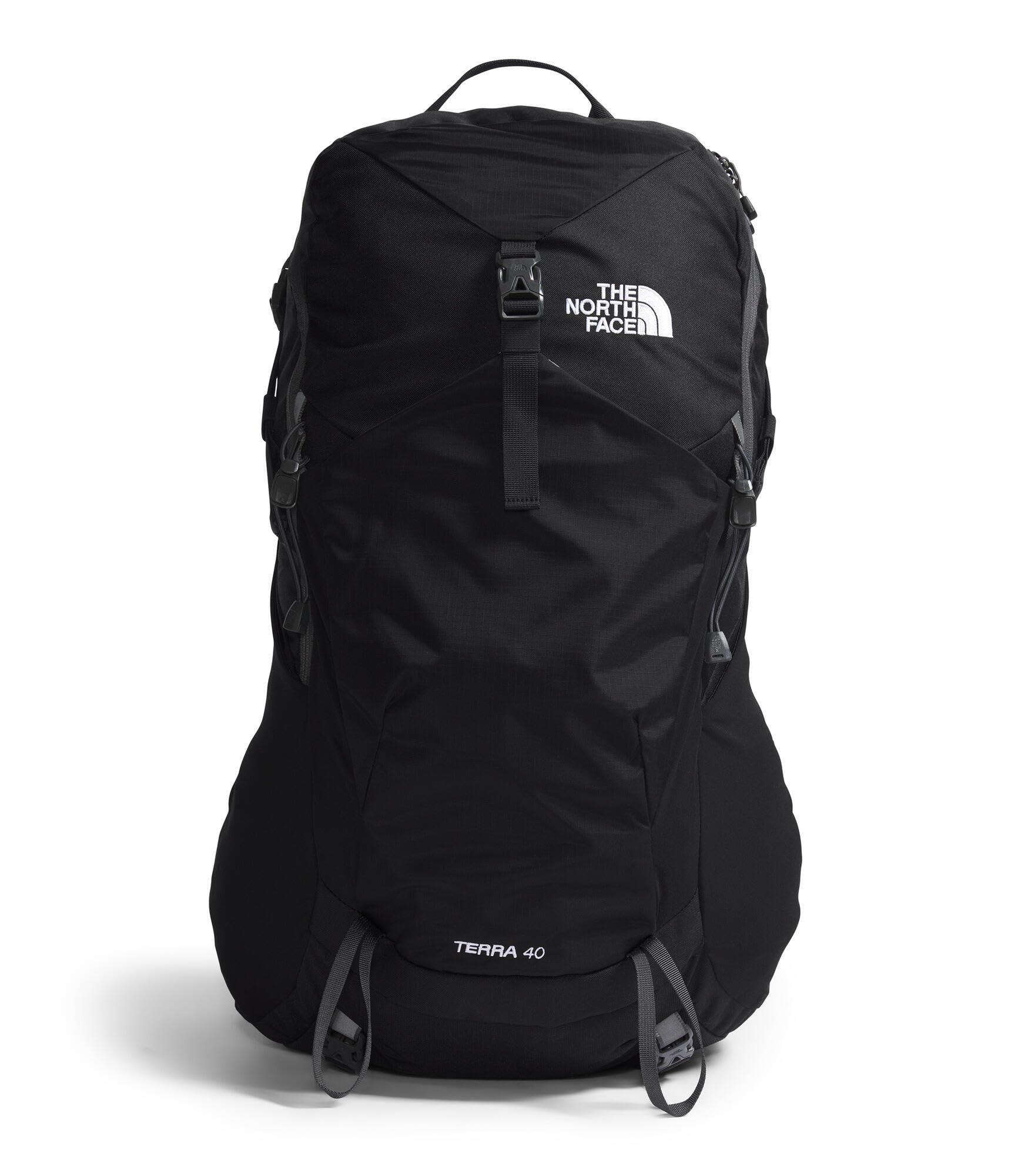 The North Face Terra 40 front view shows compact hiking design for day trips.