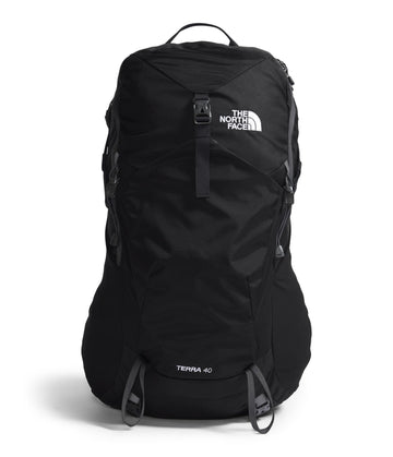 The North Face Terra 40 backpack front view with ample gear storage for day hikes.