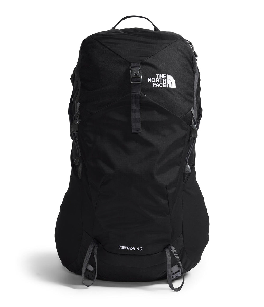 The North Face Terra 40 backpack front view with ample gear storage for day hikes.