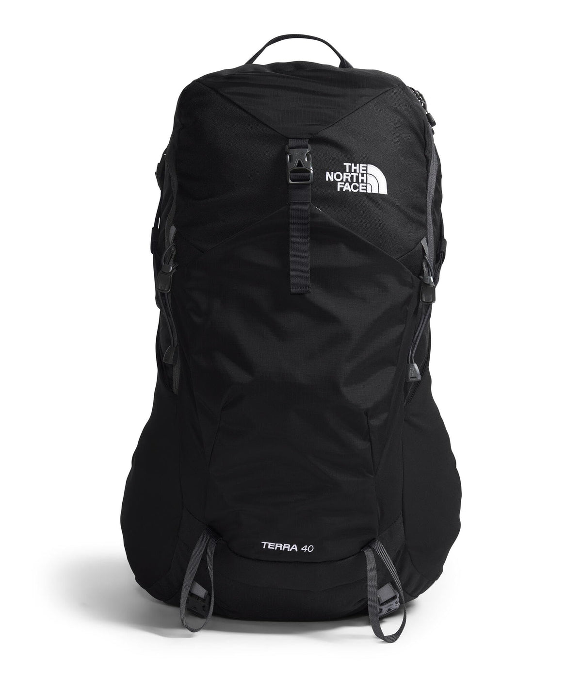 The North Face Terra 40 backpack front view with ample gear storage for day hikes.