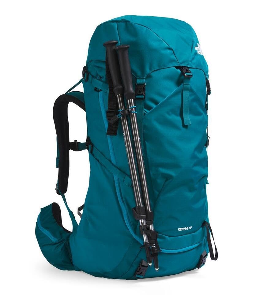 The North Face Terra 55 cinch-top opening facilitates fast packing and access.