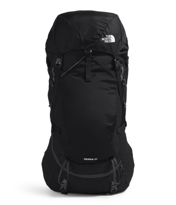 The North Face Terra 55 backpack with cinch-top opening for quick trail access