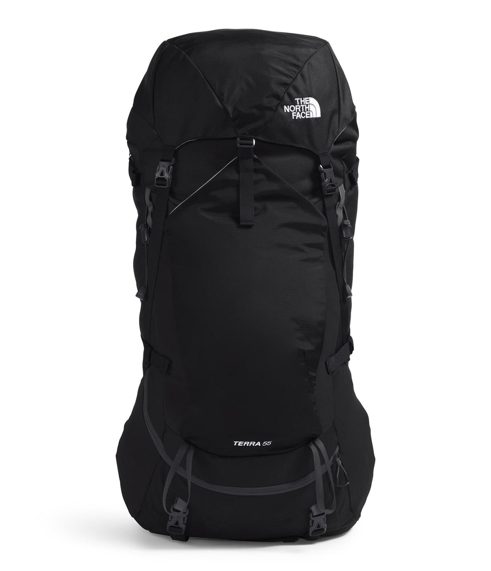 The North Face Terra 55 backpack with cinch-top opening for quick trail access