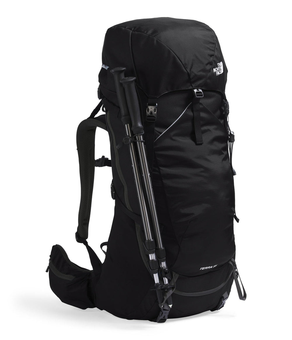 Side and bottom compression straps on Terra 55 stabilizing gear
