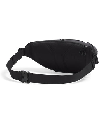 The North Face Terra Lumbar Hip Pack bungee system adds space for quick-access layers.