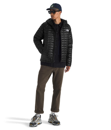 The North Face Thermoball Hooded Jacket back view reveals compact silhouette and packability