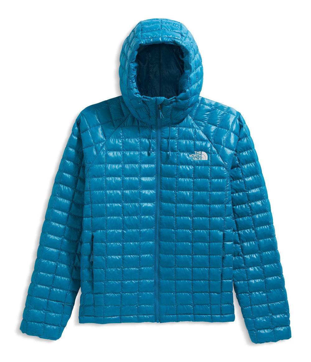 The North Face Thermoball Hooded Jacket interior Thermoball insulation warmth.