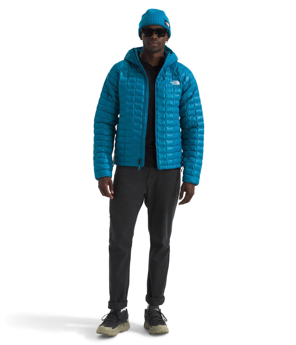 The North Face Thermoball Hooded Jacket WindWall fabric blocks wind.