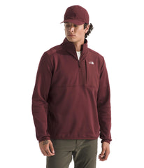 The North Face TNF Performance Fleece Quarter Zip Jacket front view for everyday layering warmth