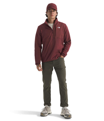 The North Face TNF Performance Fleece Quarter Zip Jacket layering setup for outdoor comfort