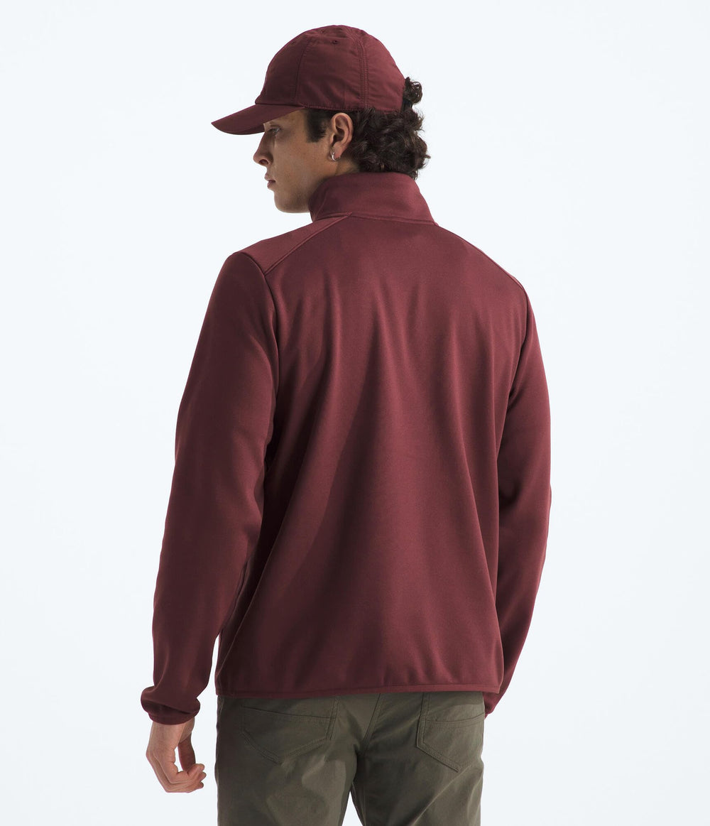 The North Face TNF Performance Fleece Quarter Zip Jacket sleeve cuff detail illustrating snug fit