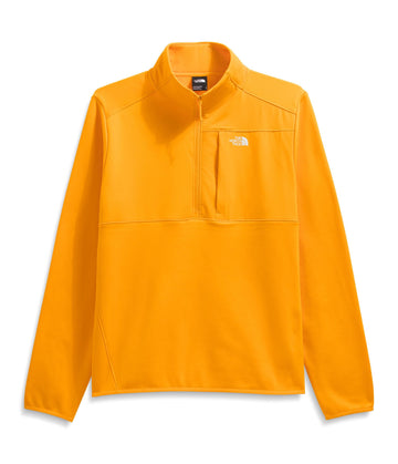 The North Face TNF Performance fleece quarter zip jacket stretch overlay detail supports a polished look.