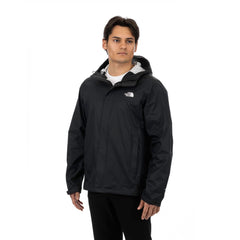 The North Face Venture 2 jacket front view with waterproof hood for rainy commutes.