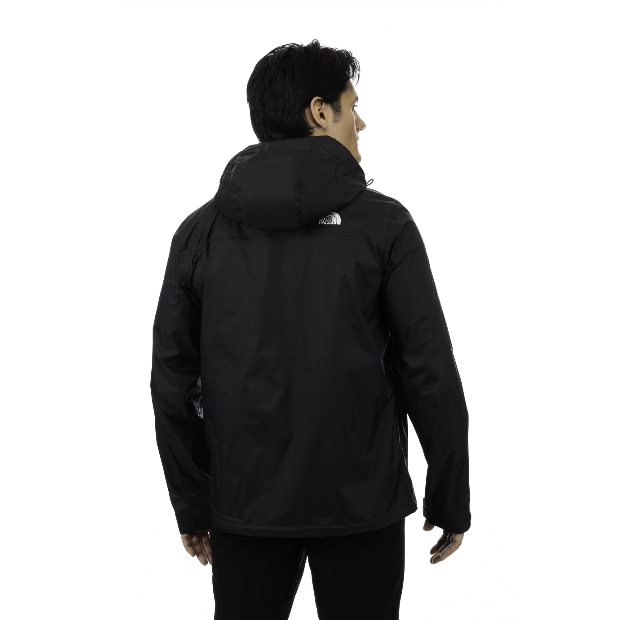 The North Face Venture 2 jacket side pocket view highlighting zip pockets for secure storage.